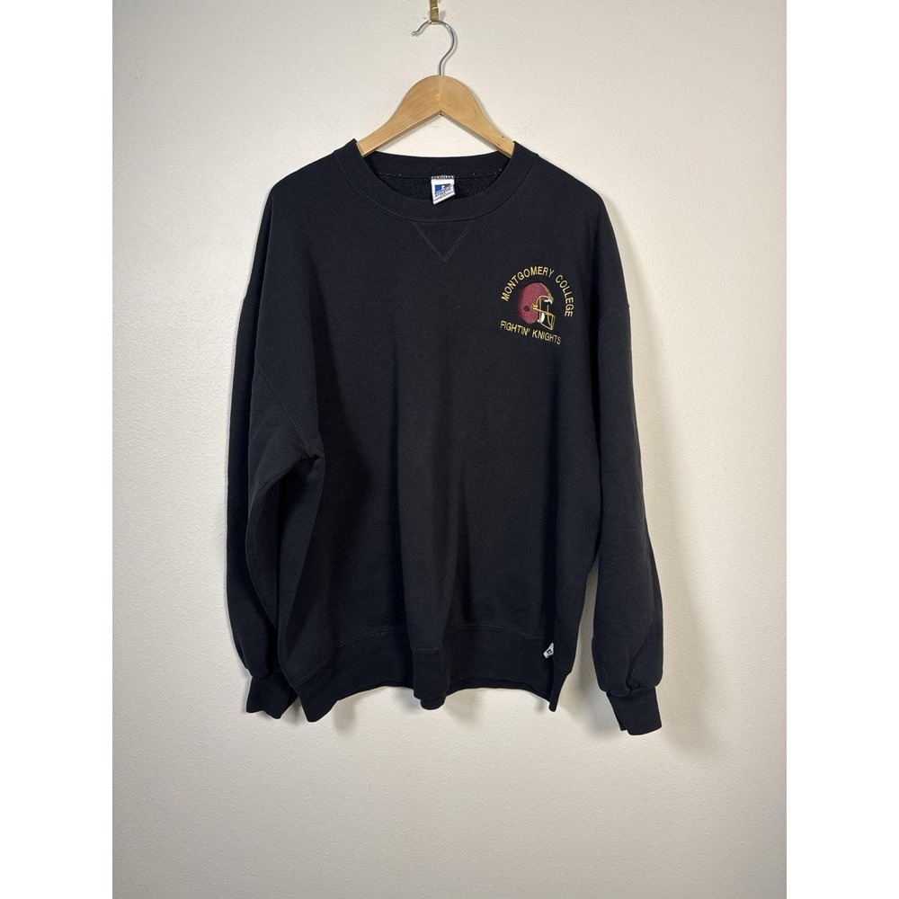 VTG‎ 90 Russell USA Sweatshirt XXL Montgomery College Fightin Knights Maryland